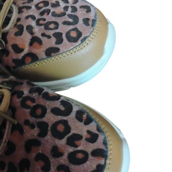 Xpacs Brown Tan Leopard Print Sneakers with Chunky Sole - Picture 10 of 10